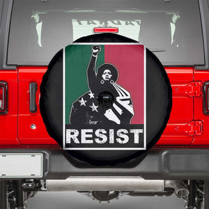 Resist Angela Davis Spare Tire Cover Black Panther Party History Civil Rights TS09 Black Print Your Wear