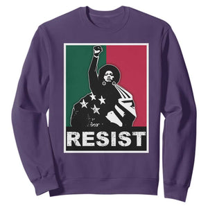 Resist Angela Davis Sweatshirt Black Panther Party History Civil Rights TS09 Purple Print Your Wear