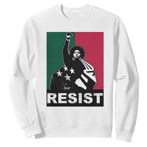 Resist Angela Davis Sweatshirt Black Panther Party History Civil Rights TS09 White Print Your Wear