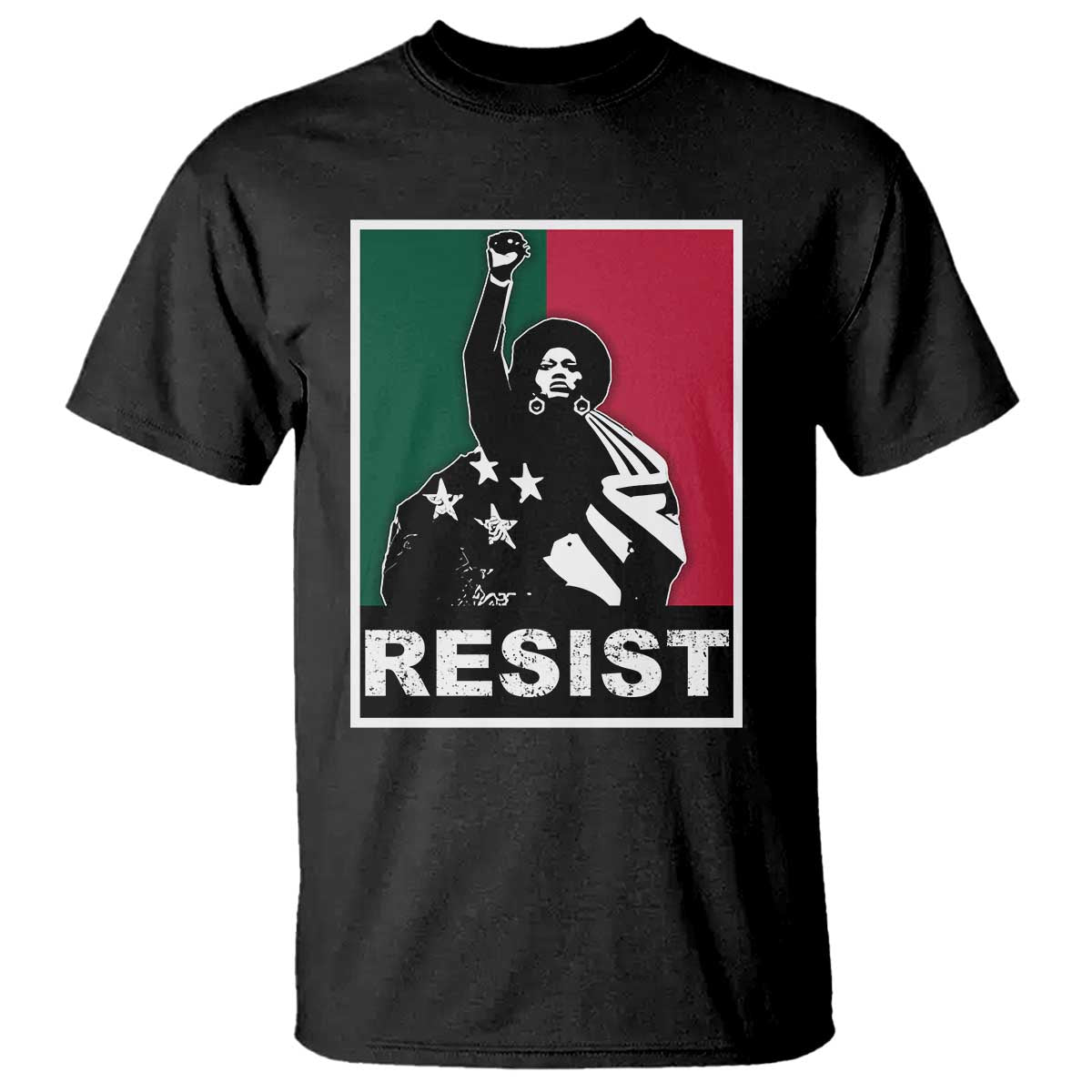 Resist Angela Davis T Shirt Black Panther Party History Civil Rights TS09 Black Print Your Wear