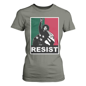 Resist Angela Davis T Shirt For Women Black Panther Party History Civil Rights TS09 Military Green Print Your Wear