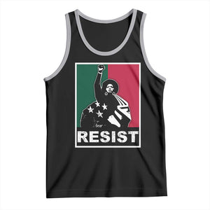 Resist Angela Davis Tank Top Black Panther Party History Civil Rights TS09 Black Athletic Heather Print Your Wear