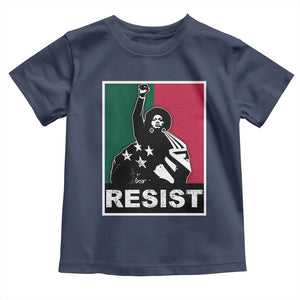 Resist Angela Davis Toddler T Shirt Black Panther Party History Civil Rights TS09 Navy Print Your Wear