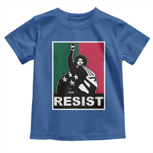 Resist Angela Davis Toddler T Shirt Black Panther Party History Civil Rights TS09 Royal Blue Print Your Wear