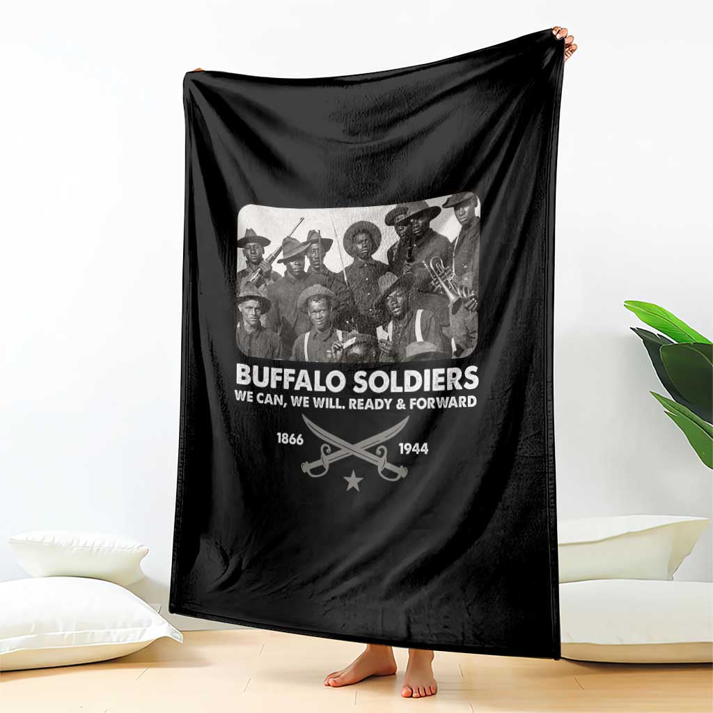 Buffalo Soldiers Throw Blanket We Can We Will Ready Forward Black History TS09 Print Your Wear