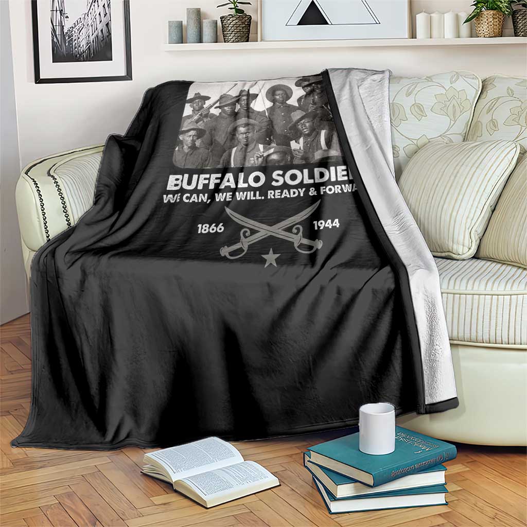 Buffalo Soldiers Throw Blanket We Can We Will Ready Forward Black History TS09 Print Your Wear