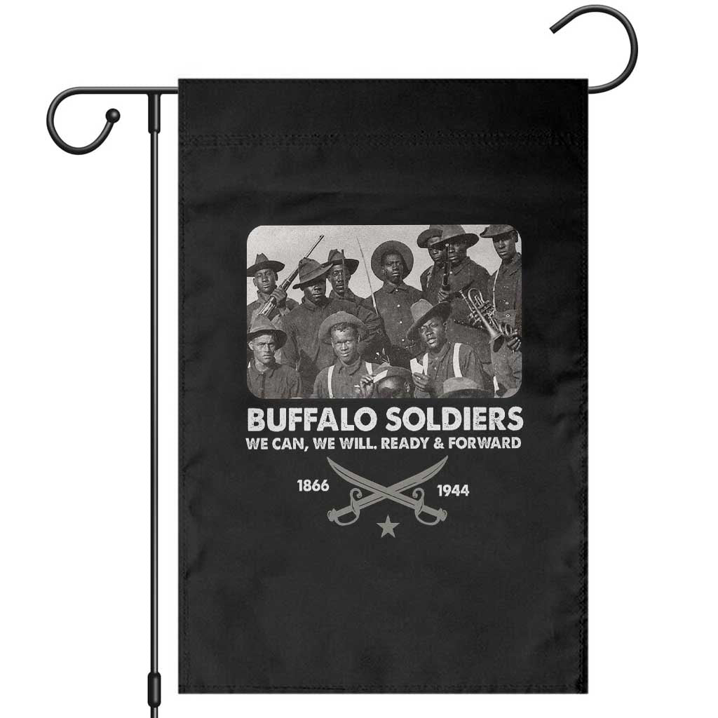 Buffalo Soldiers Garden Flag We Can We Will Ready Forward Black History TS09 Black Print Your Wear
