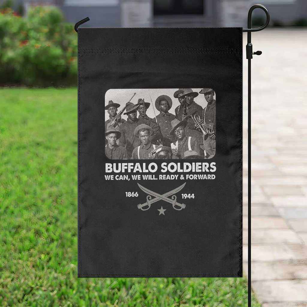 Buffalo Soldiers Garden Flag We Can We Will Ready Forward Black History TS09 Print Your Wear
