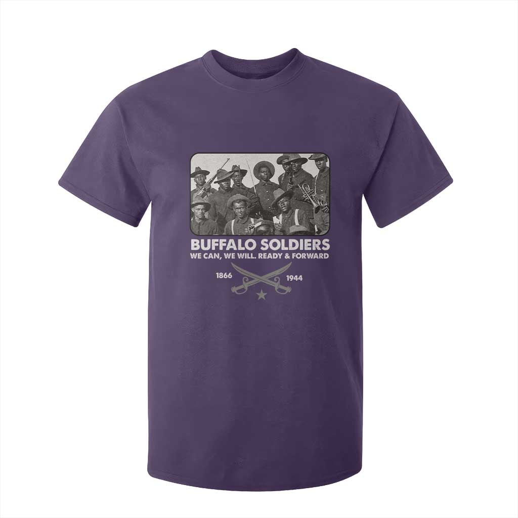 Buffalo Soldiers T Shirt For Kid We Can We Will Ready Forward Black History TS09 Purple Print Your Wear