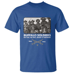 Buffalo Soldiers T Shirt We Can We Will Ready Forward Black History TS09 Royal Blue Print Your Wear
