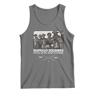 Buffalo Soldiers Tank Top We Can We Will Ready Forward Black History TS09 Black Heather Print Your Wear