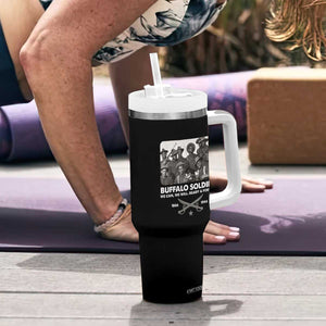 Buffalo Soldiers Tumbler With Handle We Can We Will Ready Forward Black History TS09 Print Your Wear
