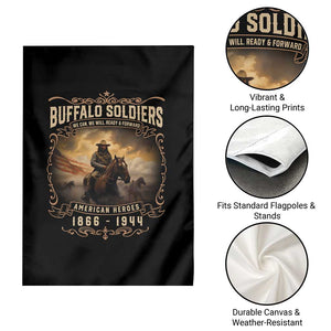 Buffalo Soldiers Garden Flag American Heros Cavalry Black History TS09 Print Your Wear
