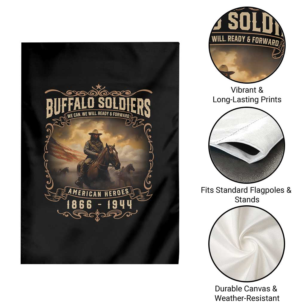 Buffalo Soldiers Garden Flag American Heros Cavalry Black History TS09 Print Your Wear