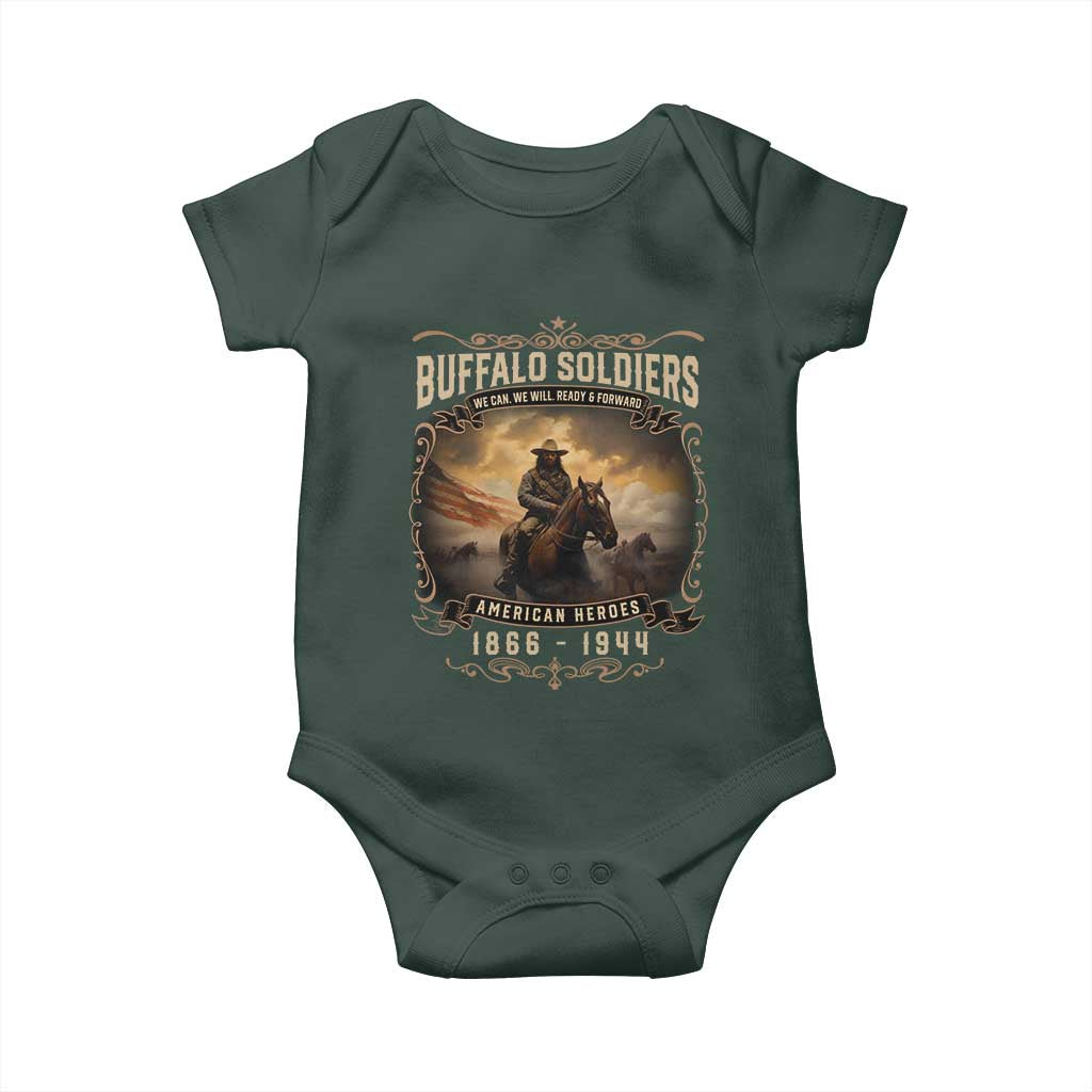 Buffalo Soldiers Baby Onesie American Heros Cavalry Black History TS09 Print Your Wear