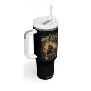 Buffalo Soldiers Tumbler With Handle American Heros Cavalry Black History TS09 Print Your Wear