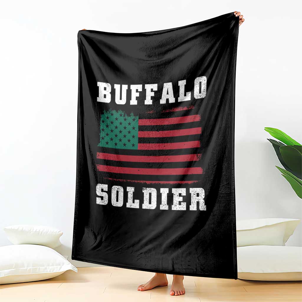 Buffalo Soldiers Throw Blanket African American Cavalry Black History TS09 Print Your Wear