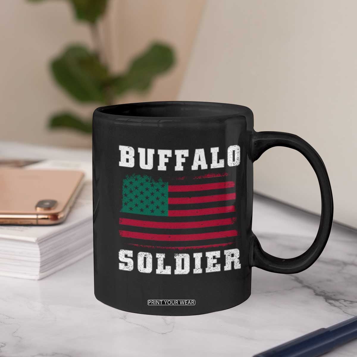 Buffalo Soldiers Coffee Mug African American Cavalry Black History TS09 Print Your Wear