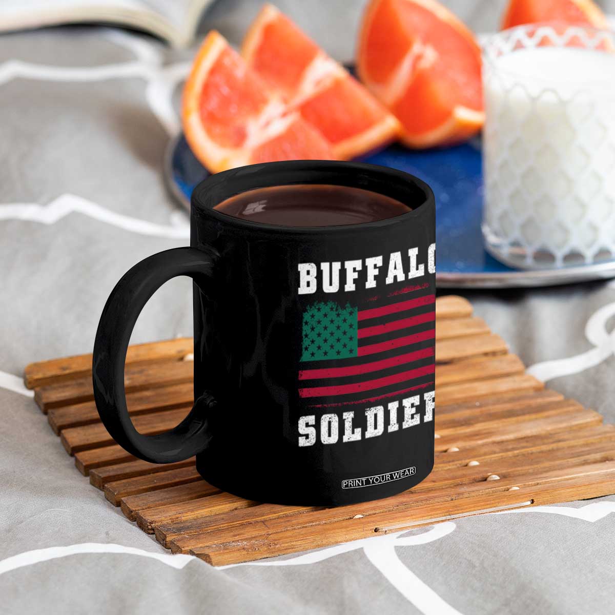Buffalo Soldiers Coffee Mug African American Cavalry Black History TS09 Print Your Wear
