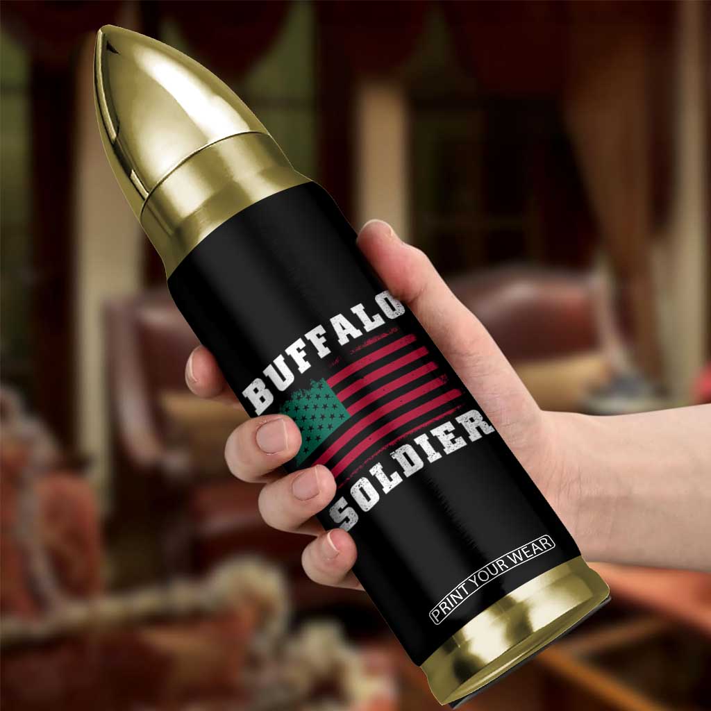 Buffalo Soldiers Bullet Tumbler African American Cavalry Black History TS09 Print Your Wear