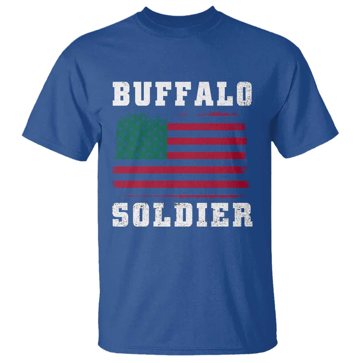 Buffalo Soldiers T Shirt African American Cavalry Black History TS09 Royal Blue Print Your Wear
