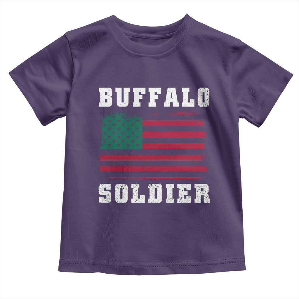 Buffalo Soldiers Toddler T Shirt African American Cavalry Black History TS09 Purple Print Your Wear