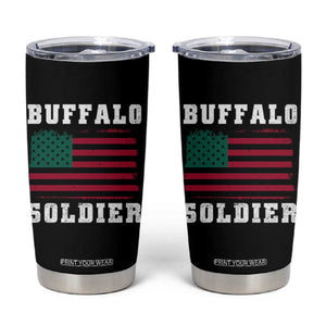 Buffalo Soldiers Tumbler Cup African American Cavalry Black History TS09 Black Print Your Wear