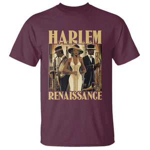 Harlem Renaissance T Shirt 1920s Black History Month TS09 Maroon Print Your Wear