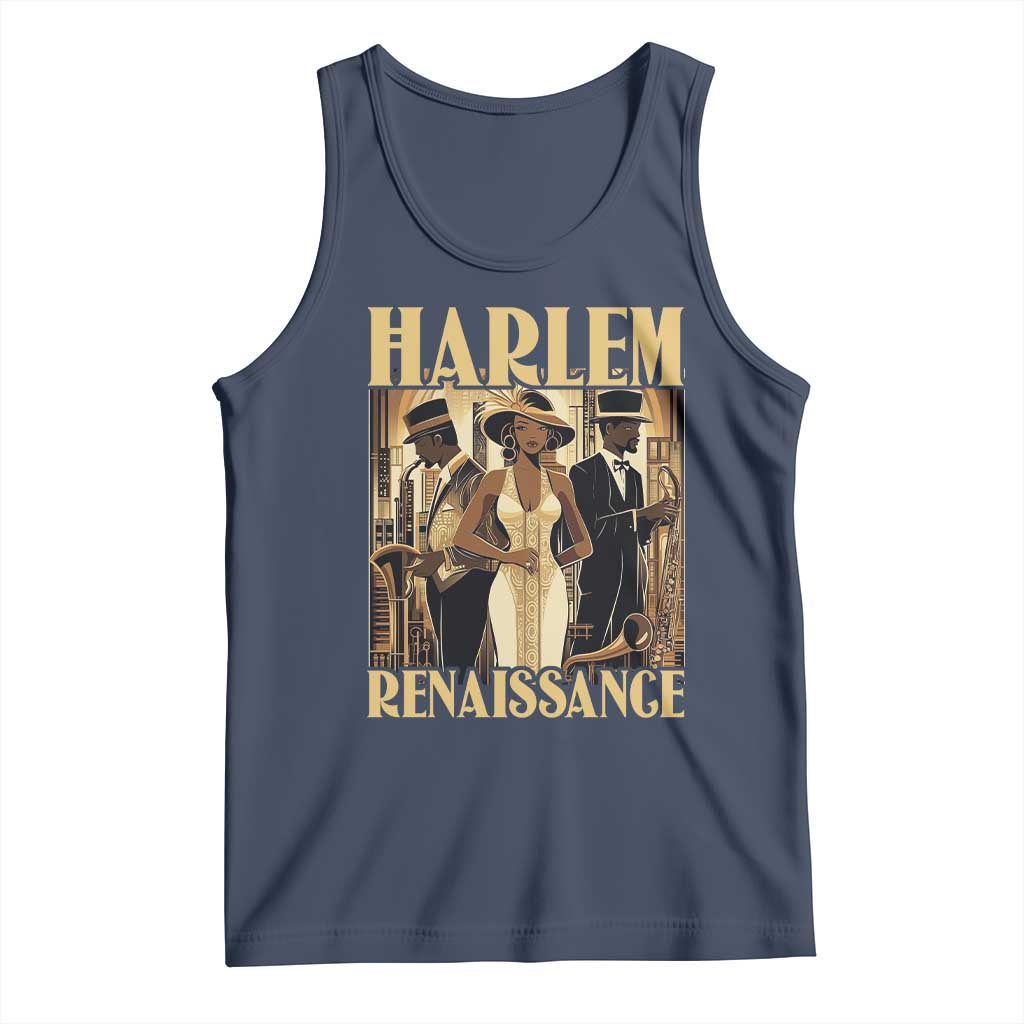 Harlem Renaissance Tank Top 1920s Black History Month TS09 Navy Print Your Wear