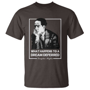 Langston Hughes T Shirt A Dream Deferred Harlem Renaissance Black History TS09 Dark Chocolate Print Your Wear