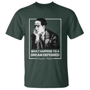 Langston Hughes T Shirt A Dream Deferred Harlem Renaissance Black History TS09 Dark Forest Green Print Your Wear