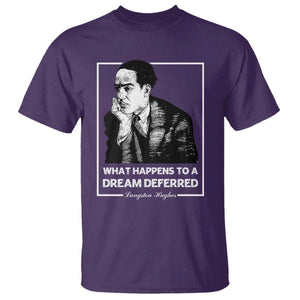 Langston Hughes T Shirt A Dream Deferred Harlem Renaissance Black History TS09 Purple Print Your Wear