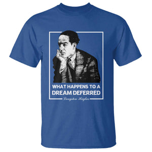 Langston Hughes T Shirt A Dream Deferred Harlem Renaissance Black History TS09 Royal Blue Print Your Wear