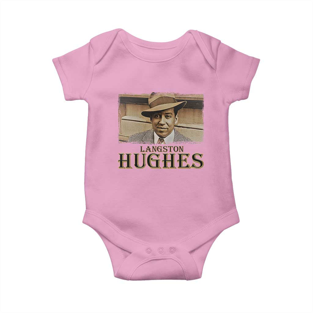 Langston Hughes Baby Onesie Harlem Renaissance Black History TS09 Light Pink Print Your Wear