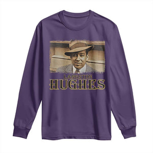 Langston Hughes Long Sleeve Shirt Harlem Renaissance Black History TS09 Purple Print Your Wear
