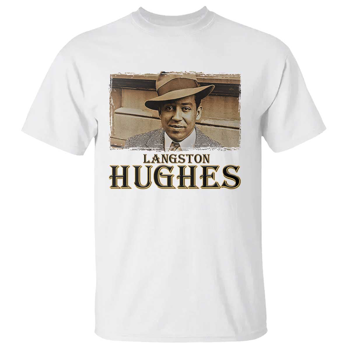 Langston Hughes T Shirt Harlem Renaissance Black History TS09 White Print Your Wear