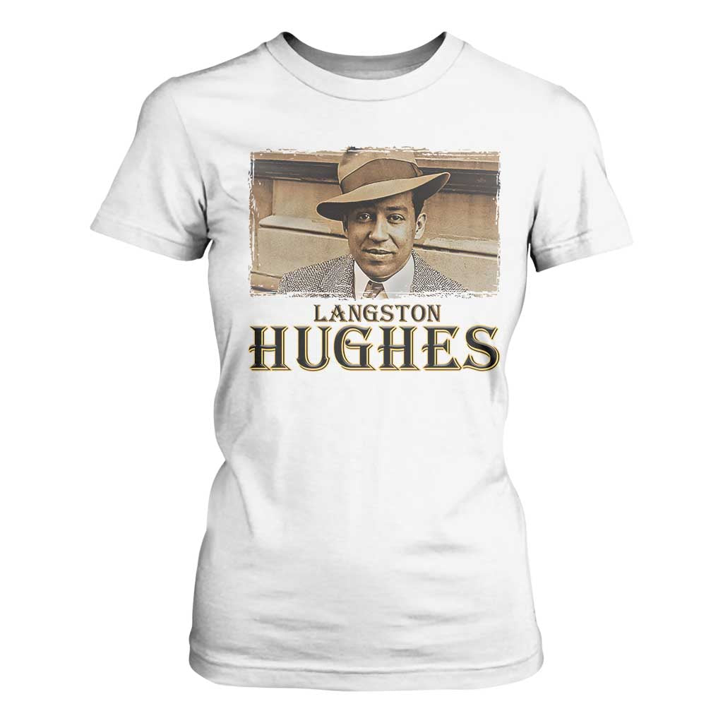 Langston Hughes T Shirt For Women Harlem Renaissance Black History TS09 White Print Your Wear