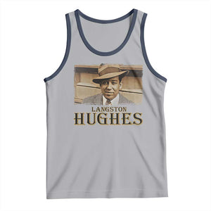 Langston Hughes Tank Top Harlem Renaissance Black History TS09 Athletic Heather Navy Print Your Wear
