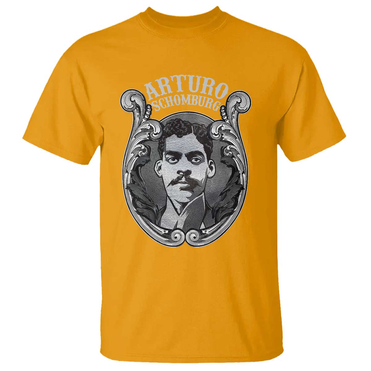 Harlem Renaissance Arturo Schomburg T Shirt TS09 Gold Print Your Wear