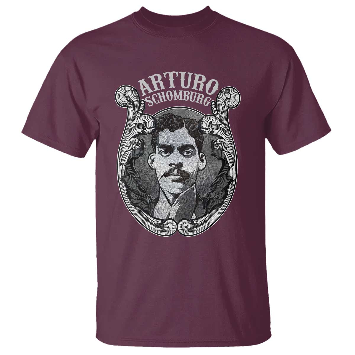 Harlem Renaissance Arturo Schomburg T Shirt TS09 Maroon Print Your Wear