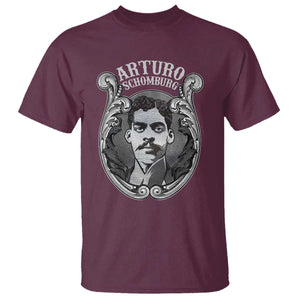 Harlem Renaissance Arturo Schomburg T Shirt TS09 Maroon Print Your Wear