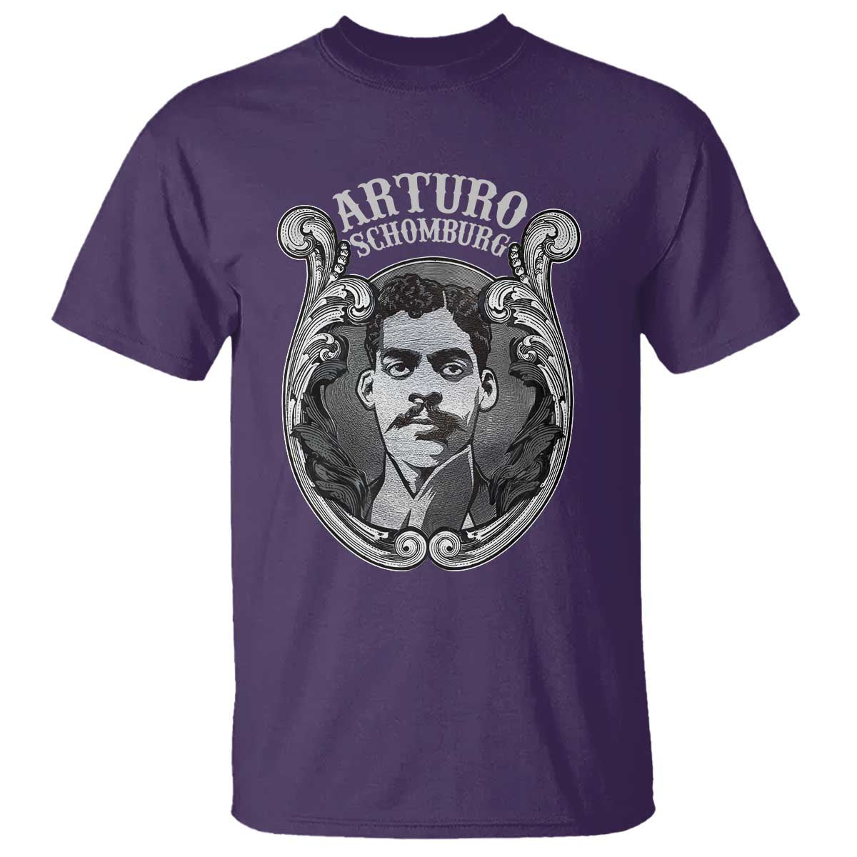 Harlem Renaissance Arturo Schomburg T Shirt TS09 Purple Print Your Wear