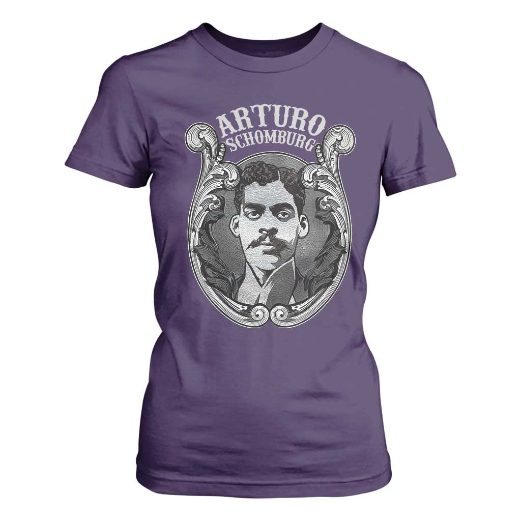 Harlem Renaissance Arturo Schomburg T Shirt For Women TS09 Purple Print Your Wear