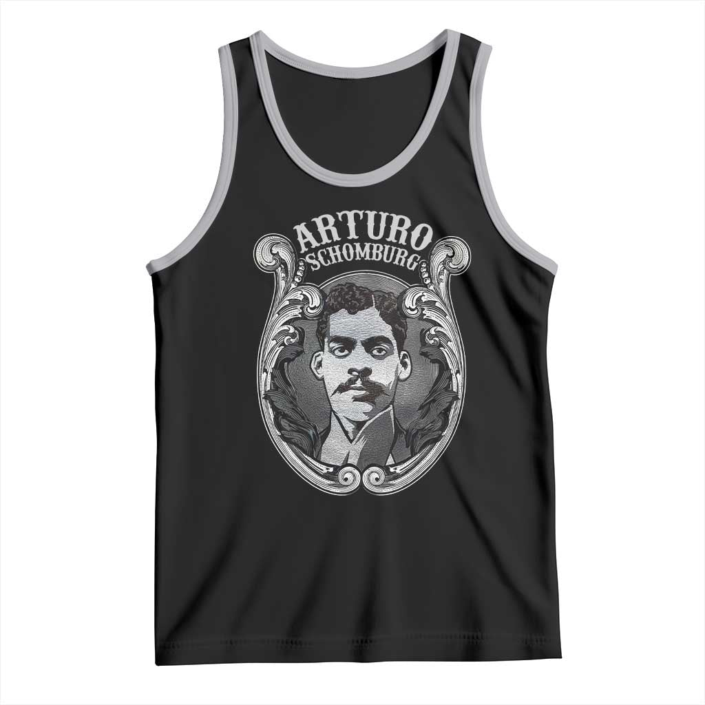 Harlem Renaissance Arturo Schomburg Tank Top TS09 Black Athletic Heather Print Your Wear