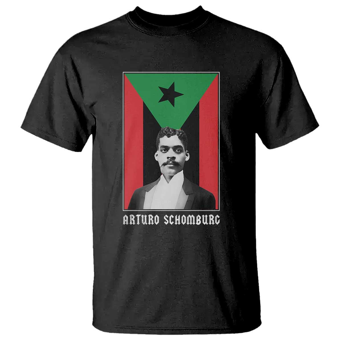 Arturo Schomburg T Shirt - Harlem Renaissance Puerto Rican Black History Scholar Tee TS09 Black Print Your Wear