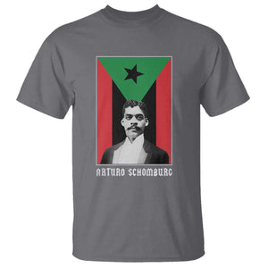 Arturo Schomburg T Shirt - Harlem Renaissance Puerto Rican Black History Scholar Tee TS09 Charcoal Print Your Wear