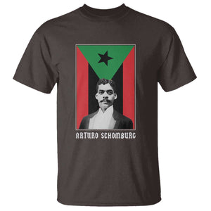 Arturo Schomburg T Shirt - Harlem Renaissance Puerto Rican Black History Scholar Tee TS09 Dark Chocolate Print Your Wear