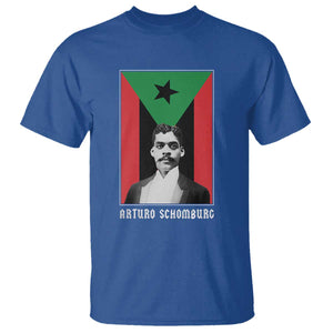 Arturo Schomburg T Shirt - Harlem Renaissance Puerto Rican Black History Scholar Tee TS09 Royal Blue Print Your Wear