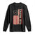 Jimmy Carter Long Sleeve Shirt 39th US President 1976 Retro American Flag TS09 Black Print Your Wear