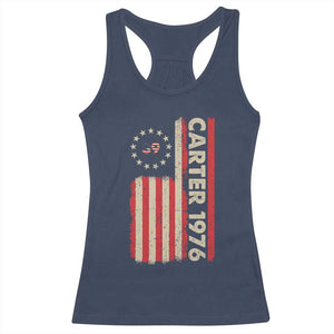 Jimmy Carter Racerback Tank Top 39th US President 1976 Retro American Flag TS09 Navy Print Your Wear